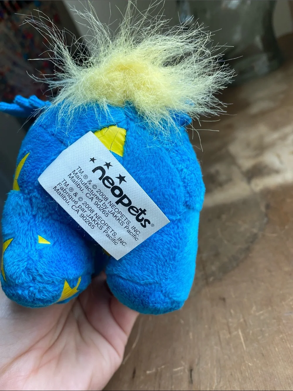2008 Blue Elephante Neopets Plush